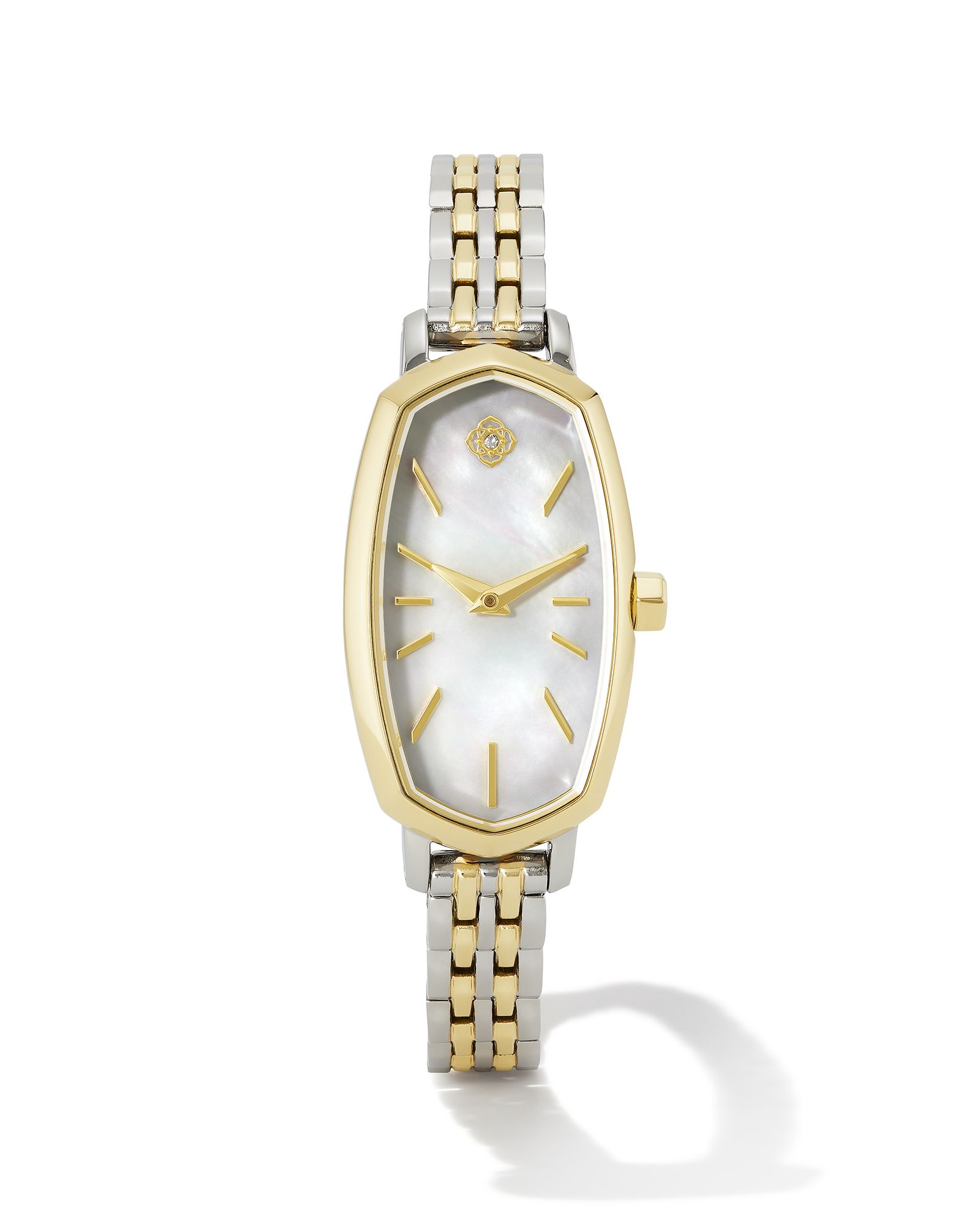 Elle Two Tone Stainless Steel Watch in Ivory Mother-of-Pearl | Kendra Scott