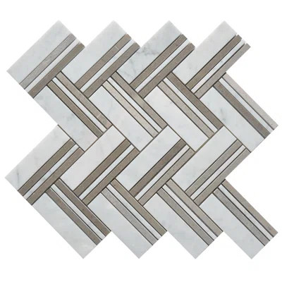 Quilt Maurice Random Sized Marble Mosaic Tile Matrix Stone USA Color: Martis | Wayfair North America