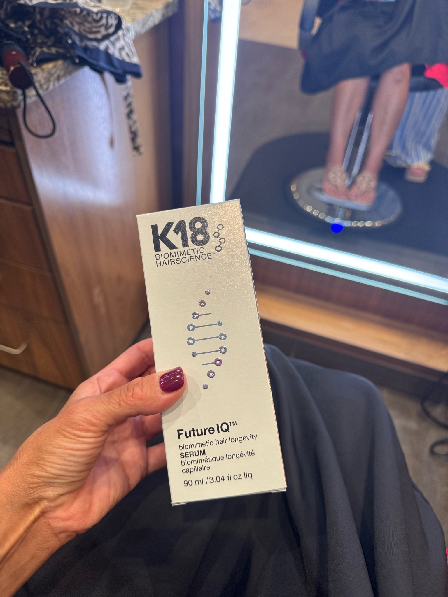 New from K18, Future IQ. Biometric Hair Longevity serum to help with graying, shedding and scalp aging.

#LTKBeauty