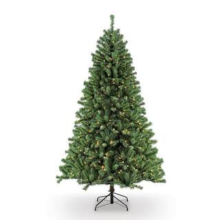 6.5 ft. Prelit Northern Fir Artificial Christmas Tree with 400 Lights | The Home Depot