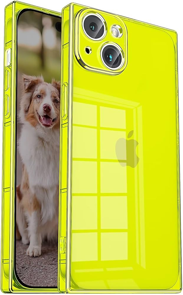 Tzomsze Square iPhone 15 Clear Case,Full Camera Protection & Reinforced Corners TPU Cushion,Slim ... | Amazon (US)