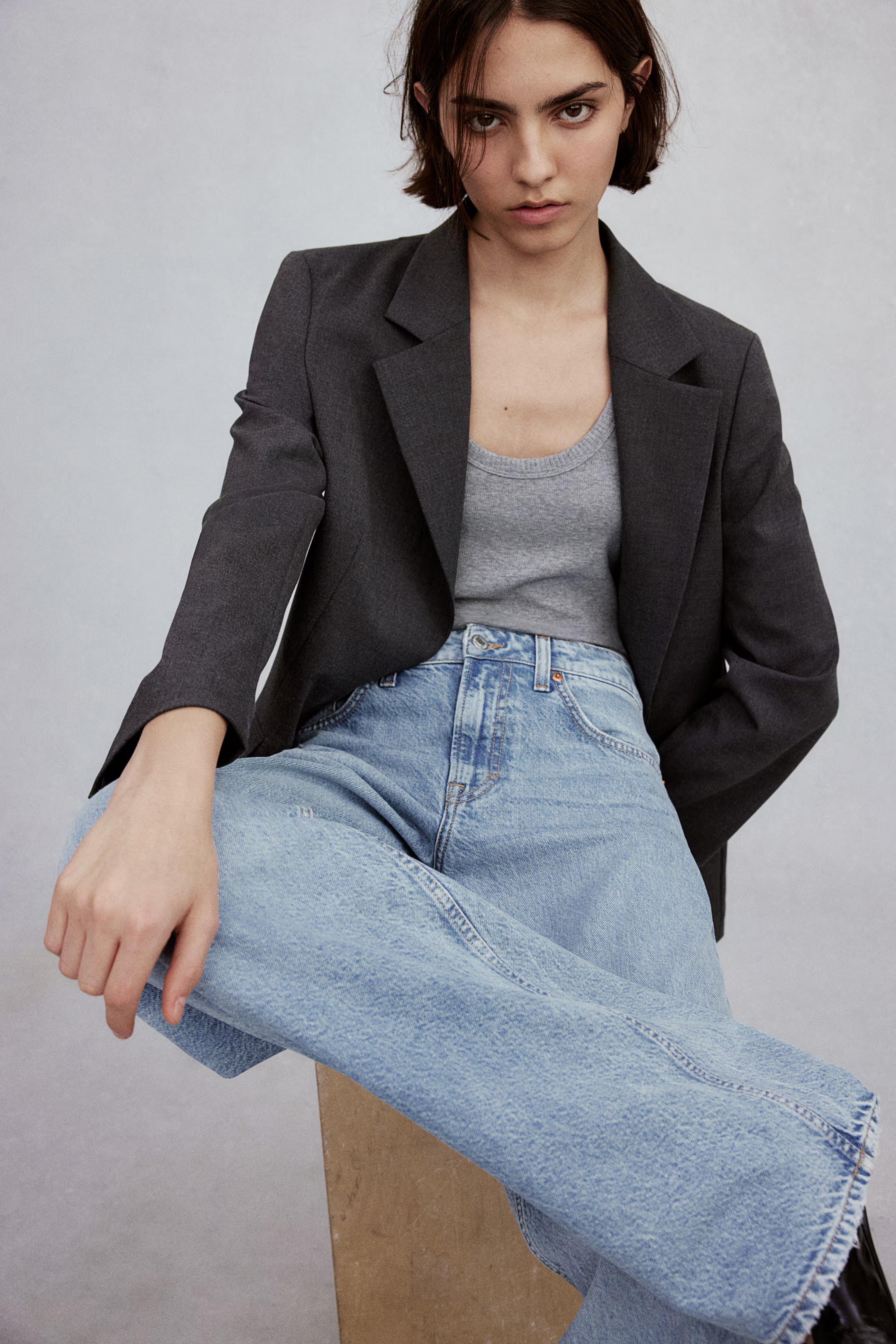 Baggy High Jeans - Light denim blue - Ladies | H&M GB | H&M (UK, MY, IN, SG, PH, TW, HK)