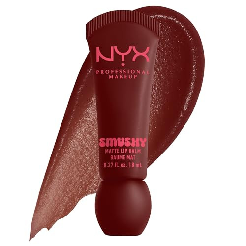 NYX PROFESSIONAL MAKEUP Smushy Matte Lip Balm, Tinted Lip Moisturizer with Soft, Matte Finish - Smudge Fudge (Chocolate Brown) | Amazon (US)