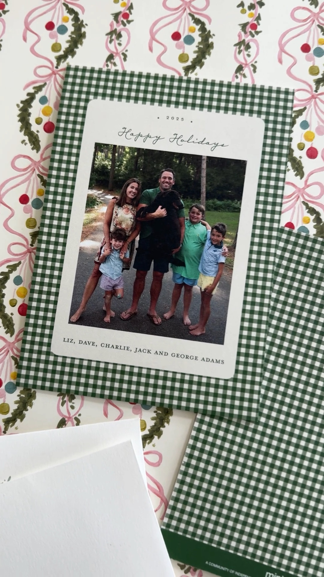 Use code LIZADAMS for 20% off Minted stationery and gifts!! Through 12/31.