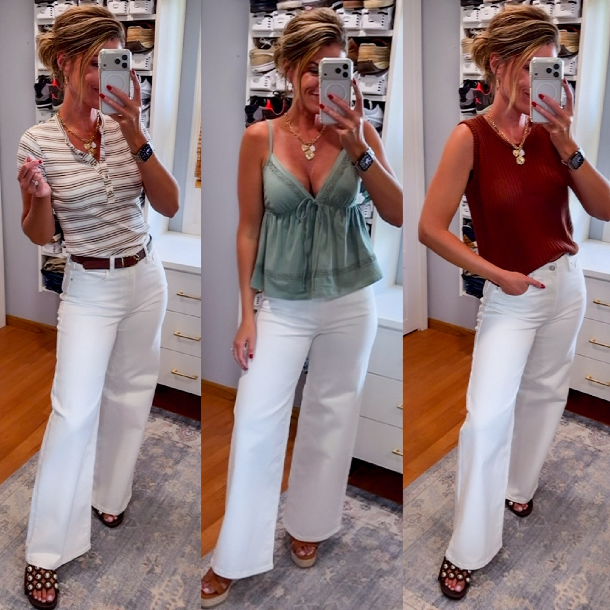 #targettuesday 🎯 
Finally grabbed these viral jeans in the cream wash. Not sure why I waited so long. 
Tops/ medium 
Jeans / 8 regular length
@Target

#LTKSeasonal #LTKOver40 #LTKootd