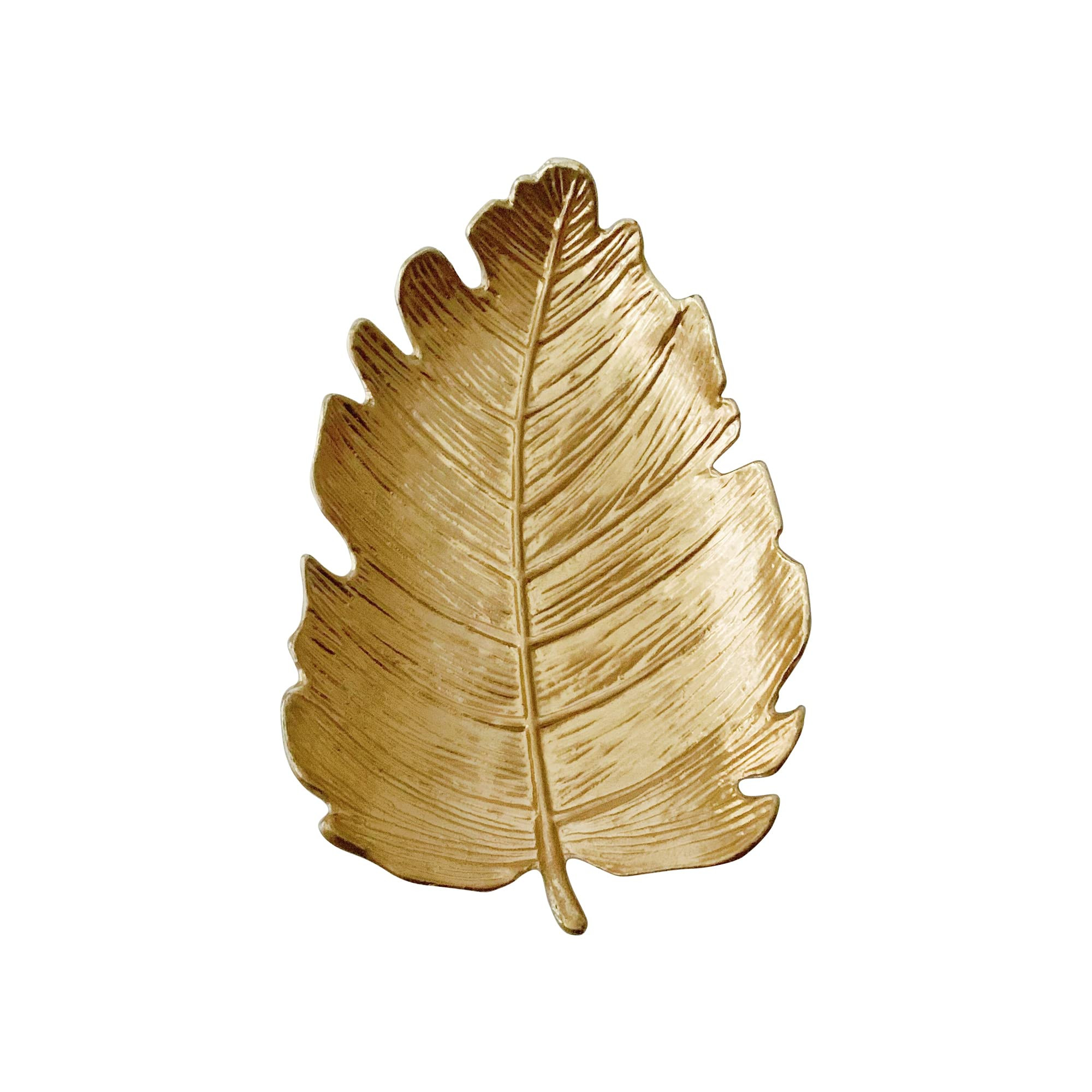 Small Leaf Shaped Trinket Dish, Decorative Gold Jewelry Dish Tray, Ring Hodler Dish Jewelry Organ... | Amazon (US)