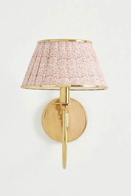 Lee Brass Fabric Shade Sconce Wall Light | Anthropologie (US)