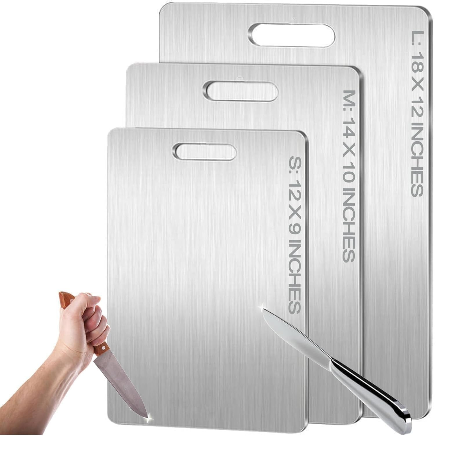 Amazon.com: Titanium Cutting Board - 2026 New Upgrade 100% Pure Titanium Cutting Boards for Kitchen Double Sided Non Toxic Titanware Cutting Board,Hygiene Durable Dishwasher Safe Chopping Board (12"L x 9"W) : Home & Kitchen | Amazon (US)