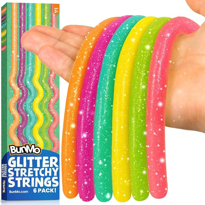 BUNMO Girls Easter Basket Stuffers - Sensory Stretchy Strings for Toddlers 3+ - Stimulating Fidge... | Amazon (US)