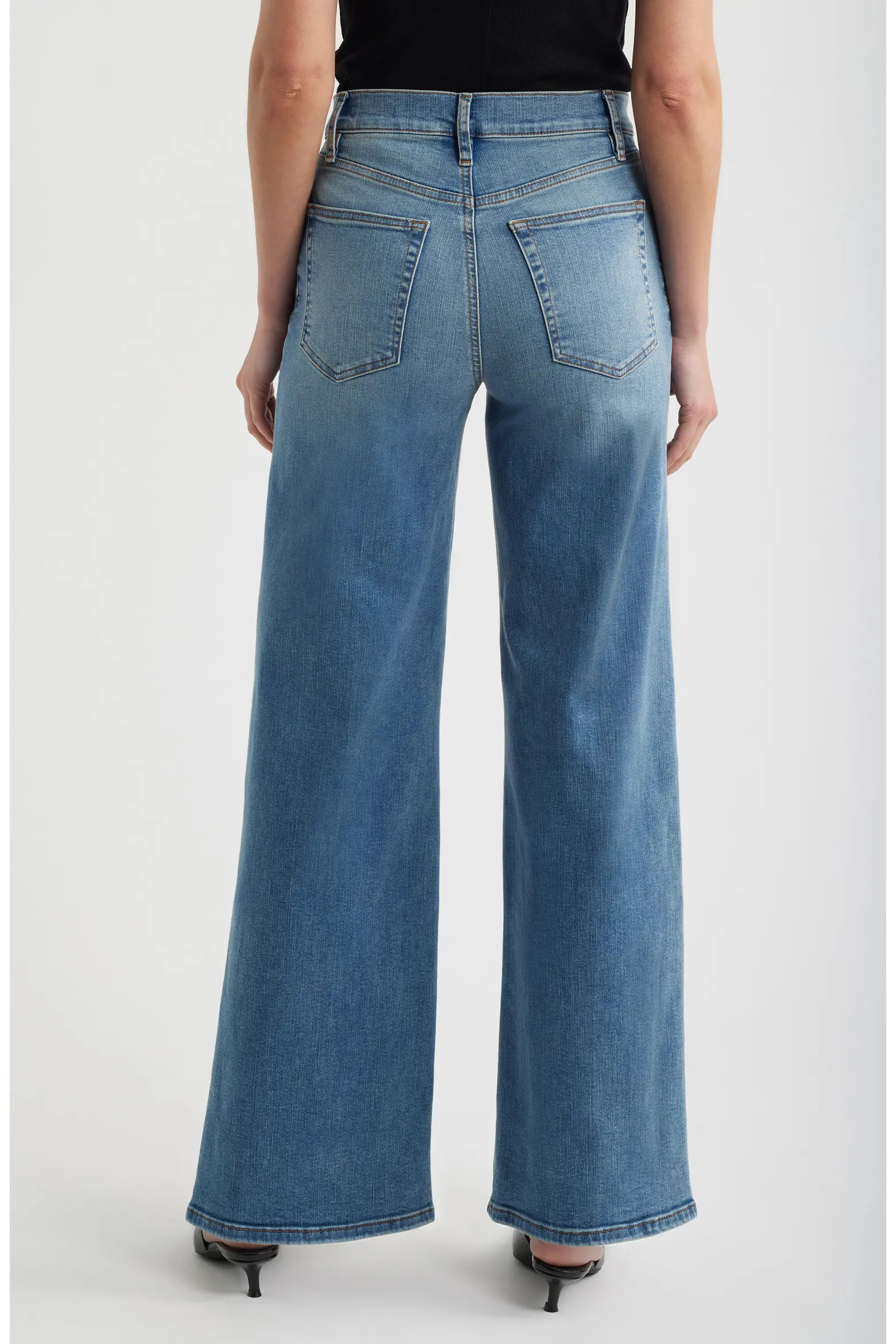 FRAME Le Slim Palazzo High Waist Wide Leg Jeans (Women) | Nordstrom | Nordstrom