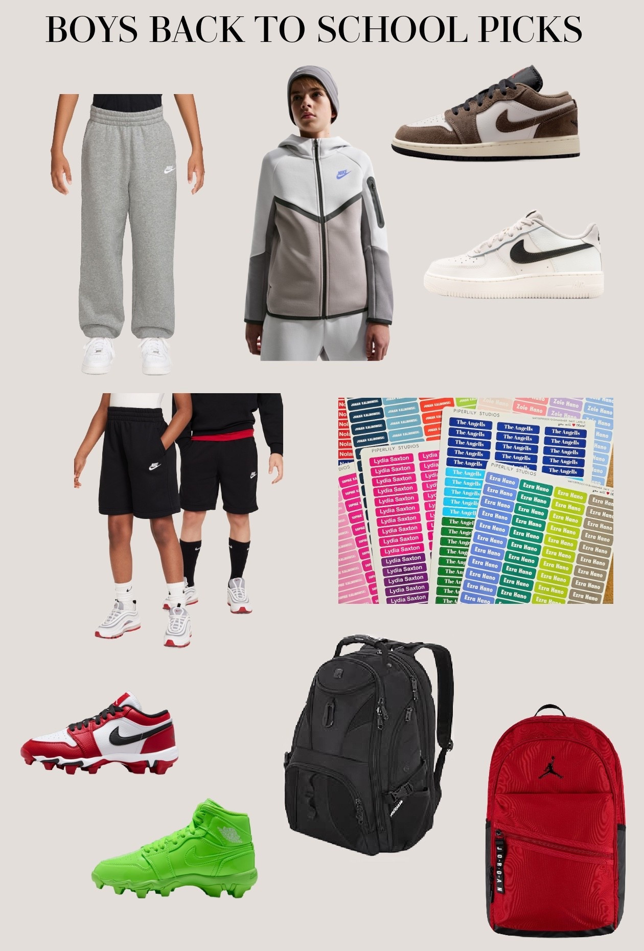 Boys back to school picks