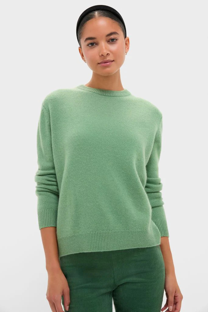 Meadow Green Cashmere Boyfriend Bodie Crewneck Sweater | Tuckernuck (US)