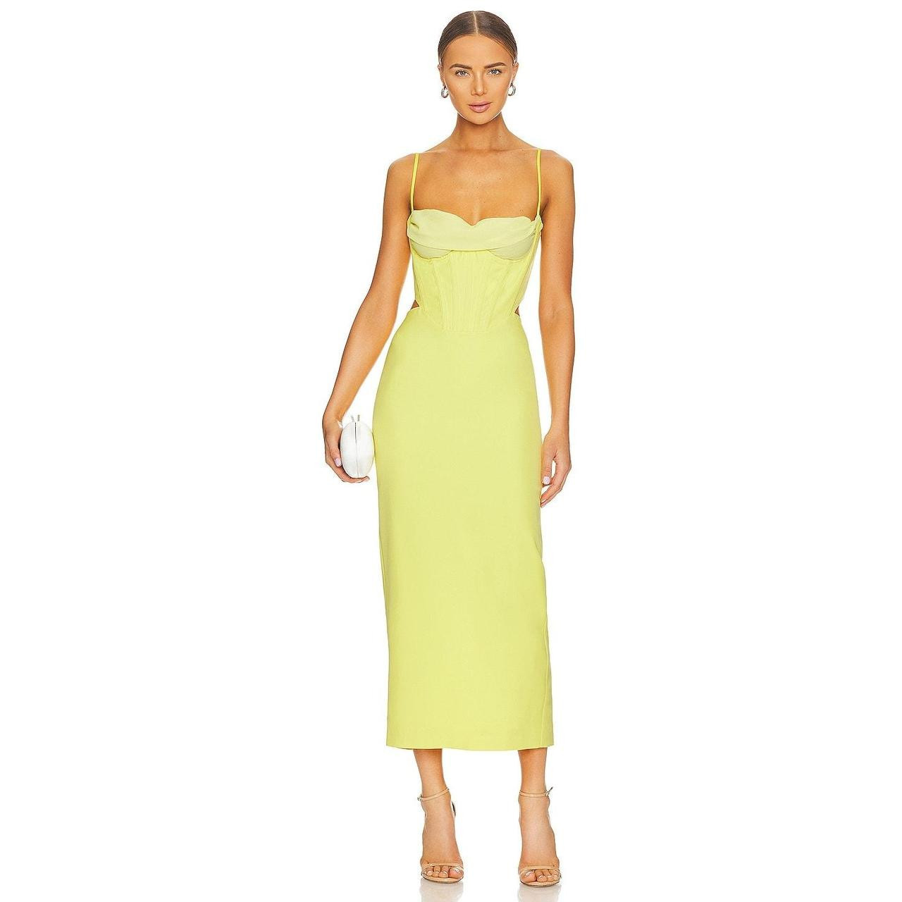 Bardot Women's Dress - Yellow - XS | Depop US