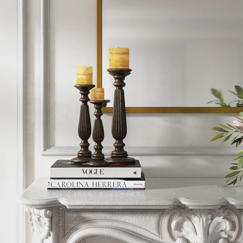 Wood Tabletop Candlestick | Wayfair North America
