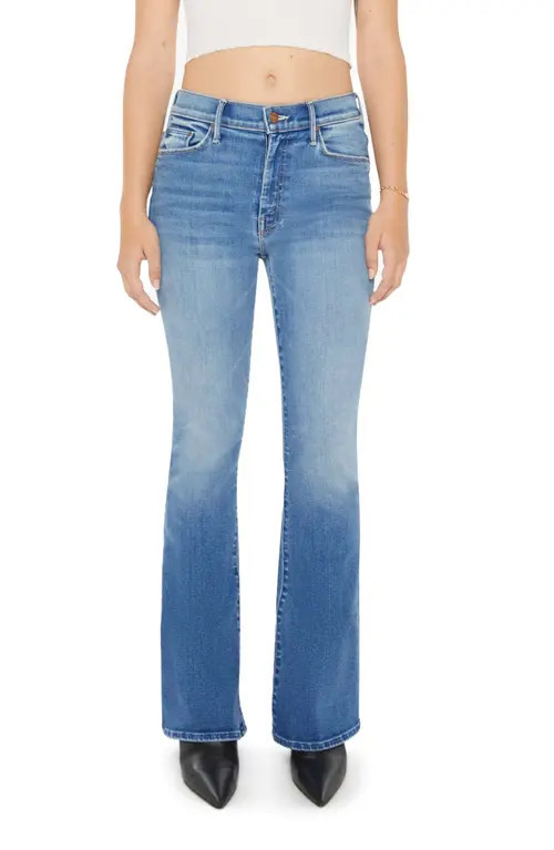 MOTHER Lil' Weekend Flare Jeans in Layover at Nordstrom, Size 32P | Nordstrom