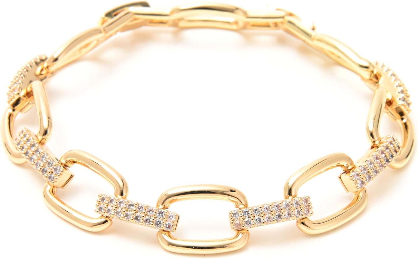 14K Gold and Silver Plated Special Cain Link with Toggle Clasp Closure in Daily or Party for Wome... | Amazon (US)