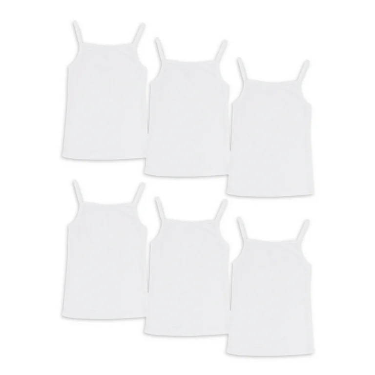 Wonder Nation Toddler Girl Cami Top, 6-Pack, Sizes 2T-5T | Walmart (US)