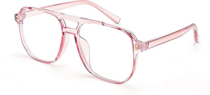 FEISEDY Blue Light Blocking Glasses Fake Nerd Clear Square Computer Lightweight Pilot Glasses Fra... | Amazon (US)