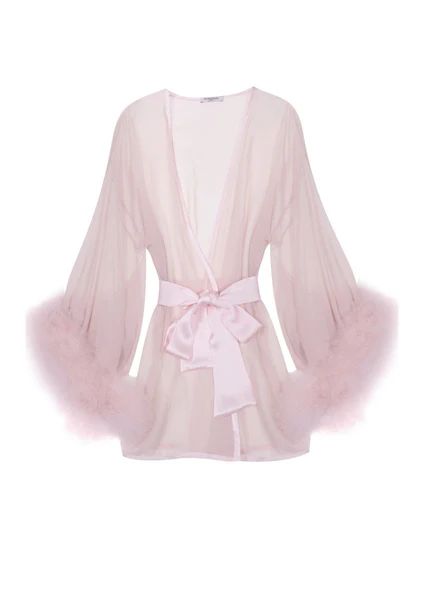 Diana Silk and Marabou Feather Robe | Gilda & Pearl Ltd