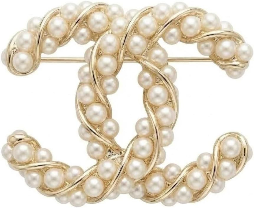 Elegant Pearl Brooch Pin for Women, Gold Plated Designer Brooch, Classic Style Jewelry Accessory,... | Amazon (US)