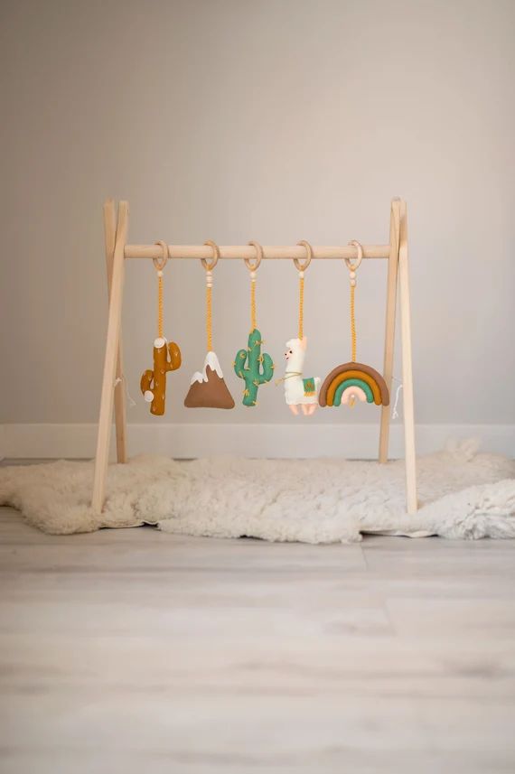 Boho Baby Play Gym Toys Wood Baby Gym Baby Activity Center | Etsy | Etsy (US)