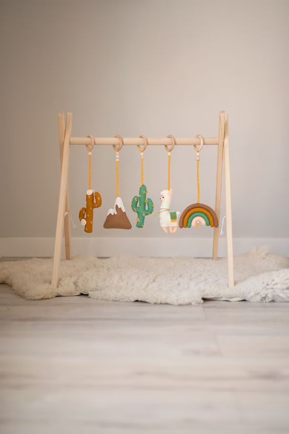 Boho Baby Play Gym Toys Wood Baby Gym Baby Activity Center | Etsy | Etsy (US)