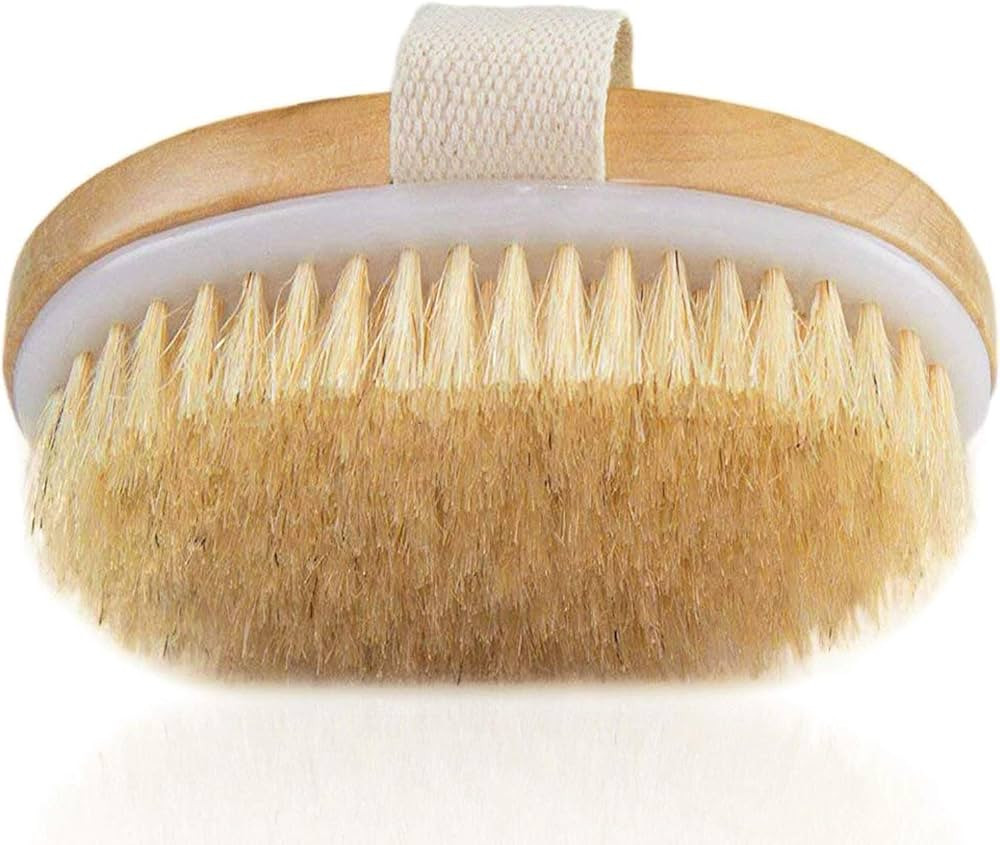 Angel Kiss Lymphatic Drainage Dry Brush - Dry Brushing Body Brush - Natural Bristle Skin Exfoliat... | Amazon (US)
