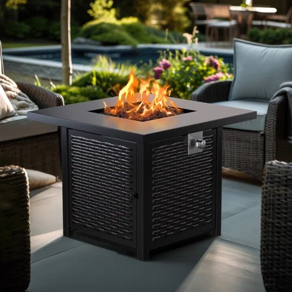 Fire Pits Outdoor Gas Fire Pit, 50,000 BTU Steel Fire Table | Wayfair North America