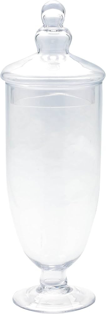 Diamond Star Glass 83198 5" D x 15" Clear Apothecary Jar with Lid | Amazon (CA)