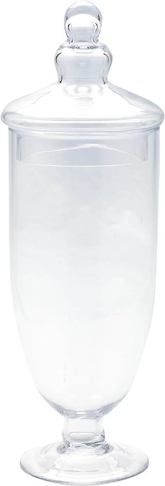 Diamond Star Glass 83198 5" D x 15" Clear Apothecary Jar with Lid | Amazon (CA)