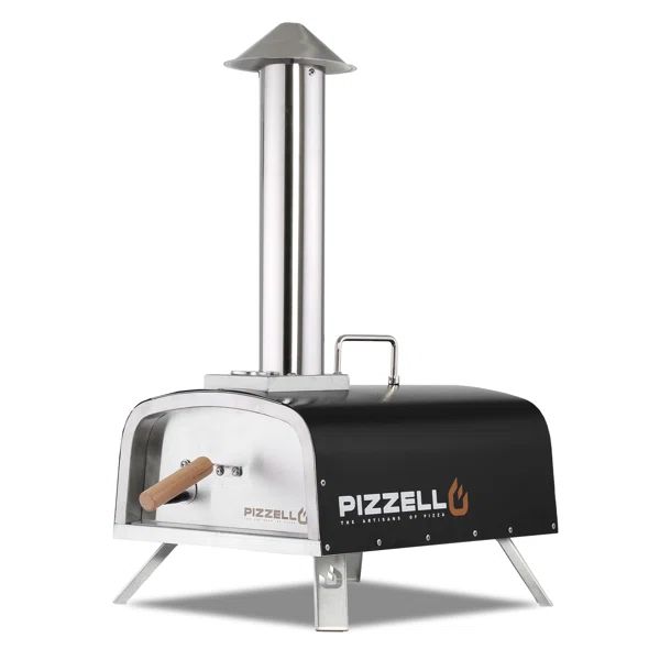 PIZZELLO Outdoor Stainless Steel Pizza Oven With 12" Pizza Stone,Pizza Peel, Fold-Up Legs,Travel ... | Wayfair North America