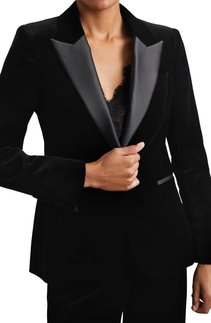 Myrtle Cotton Velveteen Tuxedo Jacket | Nordstrom