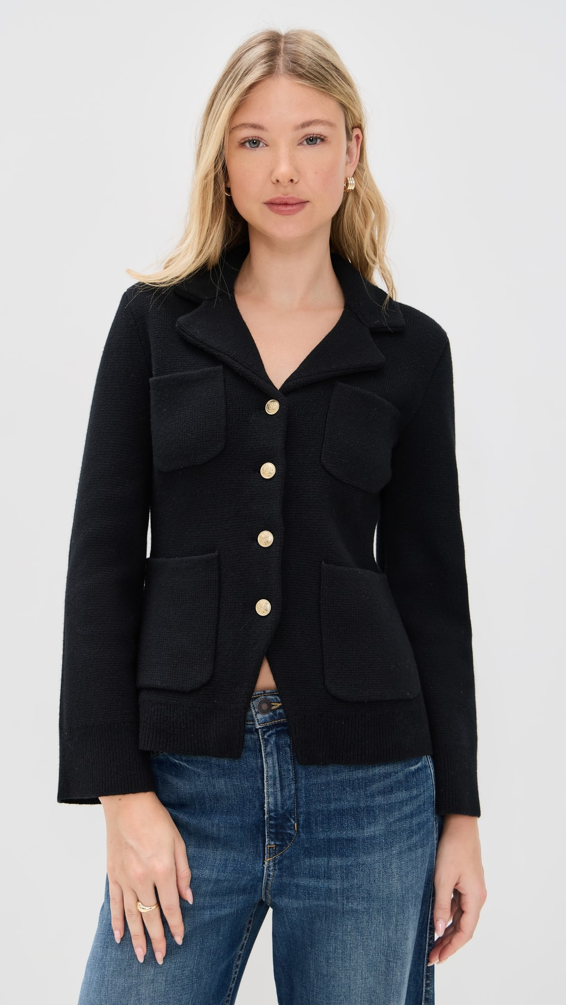 Janie Cardigan In Wool Cotton Blend | Shopbop