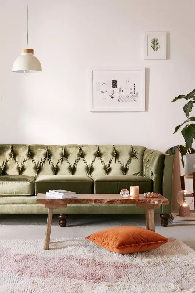 Graham Velvet Sofa | Urban Outfitters (US and RoW)