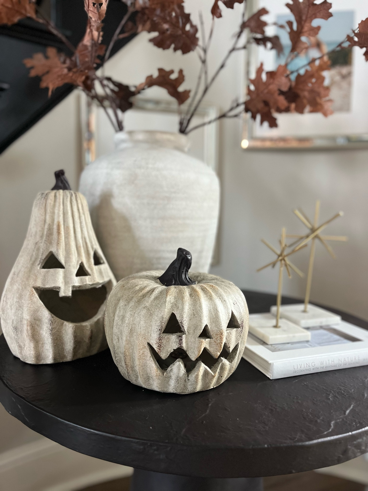 Jack o lanterns, neutral seasonal decor

#LTKSeasonal #LTKFindsUnder50 #LTKHome