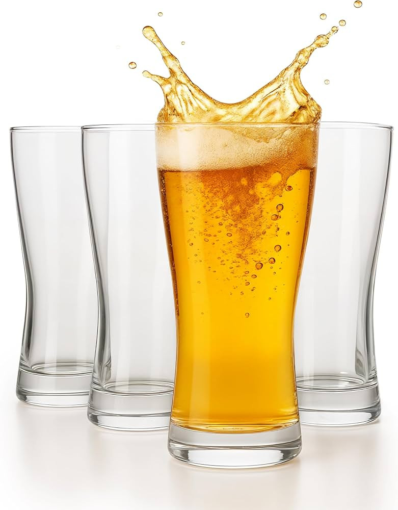 Ksestor Beer Flight Glasses Set of 4 - Small 7 oz Tasting Cups | Amazon (US)