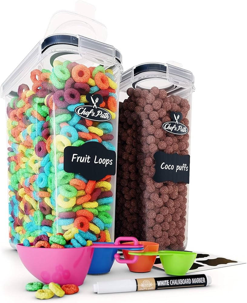 Chef's Path Airtight Food Storage Containers - Set of 2 (6 Liters) for Kitchen & Pantry - BPA Fre... | Amazon (US)