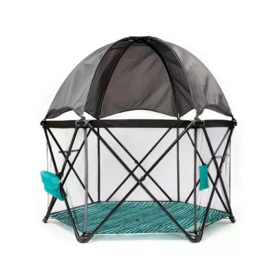 Baby Delight® Go With Me™ Eclipse Portable Playard in Teal/Grey | buybuy BABY | buybuy BABY