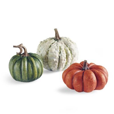 Fairytale Pumpkins, Mini Set of Three | Grandin Road | Grandin Road