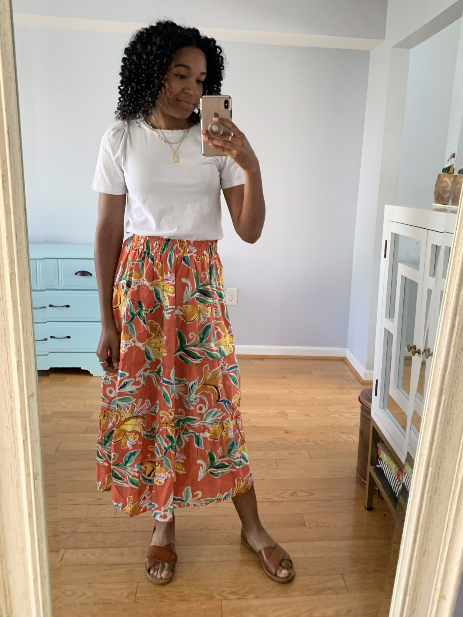 A floral skirt blooms with vibrant patterns and colors, adding a touch of nature's beauty to your attire. It's a versatile piece that transitions effortlessly from casual outings to dressier occasions. Pair it with a simple tee and sandals for a relaxed day out, or dress it up with a blouse and heels for an elegant evening look. With its floral charm, a floral skirt is a timeless and feminine addition to any wardrobe.

#LTKSeasonal #LTKfindsunder50 #LTKstyletip