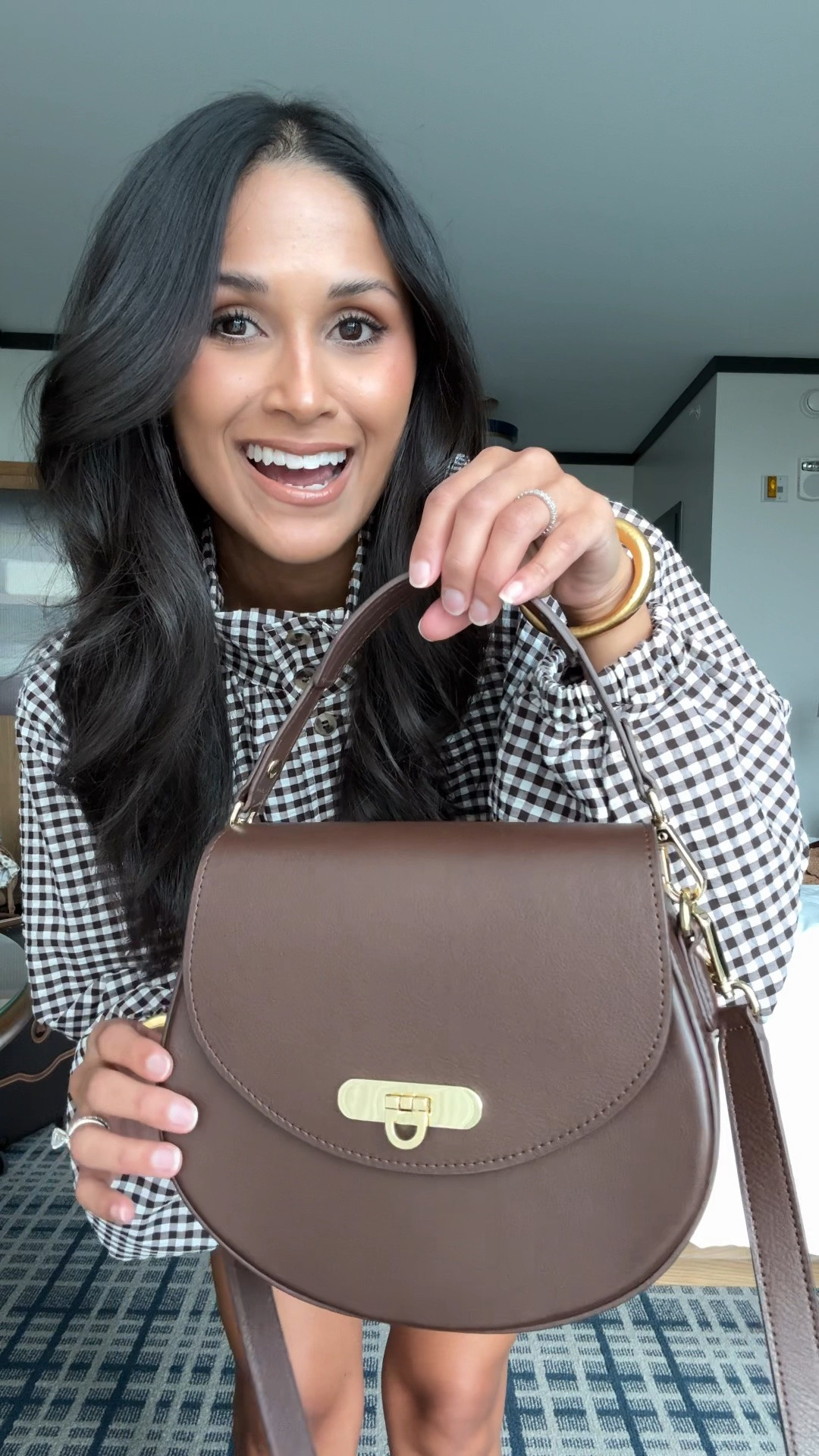 What I wore to check in to LTKCon! Obsessed with this top! So cute for transitioning into fall. 
Take 20% OFF my Sophia saddle bag with code: HAUTE20

#LTKCon #LTKootd #LTKgrwm