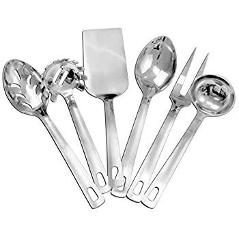 Complete Serving Spoon & Utensil Set (6-Piece Set); Includes Pasta Server, Fork, Spoon, Slotted S... | Walmart (US)