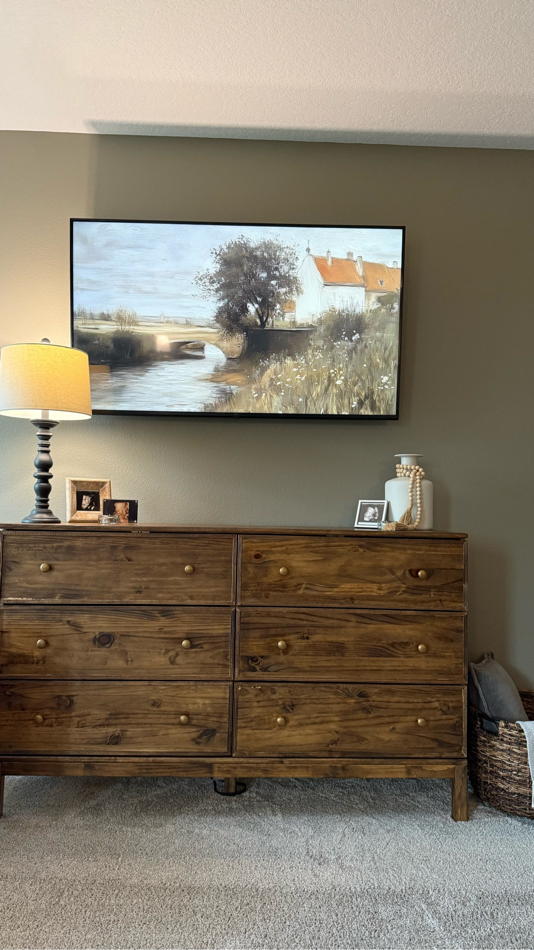 IKEA Tarva Hack! If you have one you know the design options are endless. We started with a gray black stain and euro bar pulls. That fit into our last bedroom really well. 

For our new bedroom that really wasn’t my vibe or style anymore. I wanted something that would be a bit more timeless and look more vintage. 

I found the perfect inspo on Pinterest. Found the cutest trim, picked the stain and got to work. We had some stumbles along the way but love how it turned out. 

Proud of myself for using the miter saw for the first time ever too! 

#diy #ikeahack #dresser #stain #ikea #ikeatarva #hardware #affordable 

#LTKHome