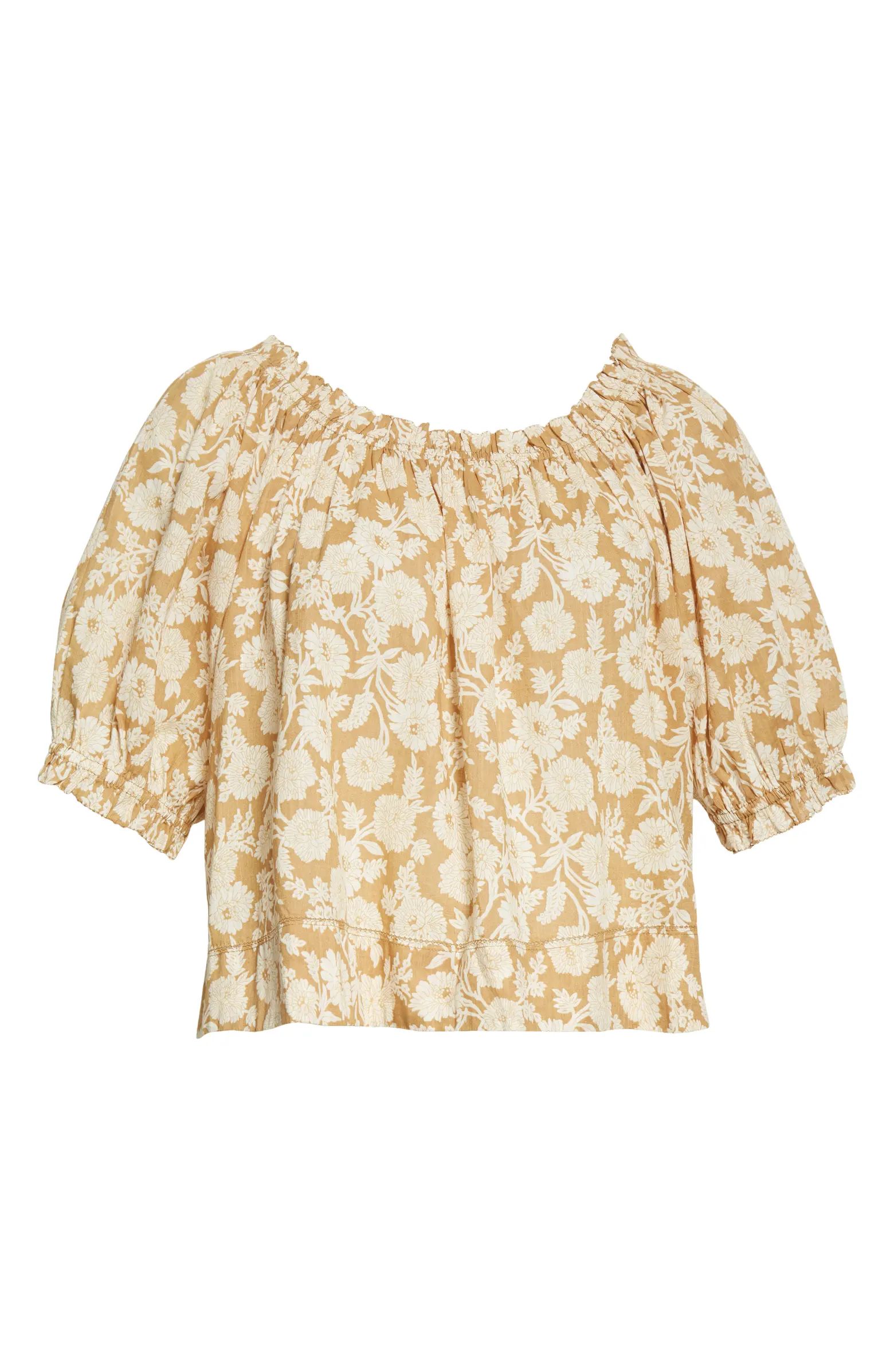 THE GREAT. The Garland Puff Sleeve Top | Nordstrom | Nordstrom