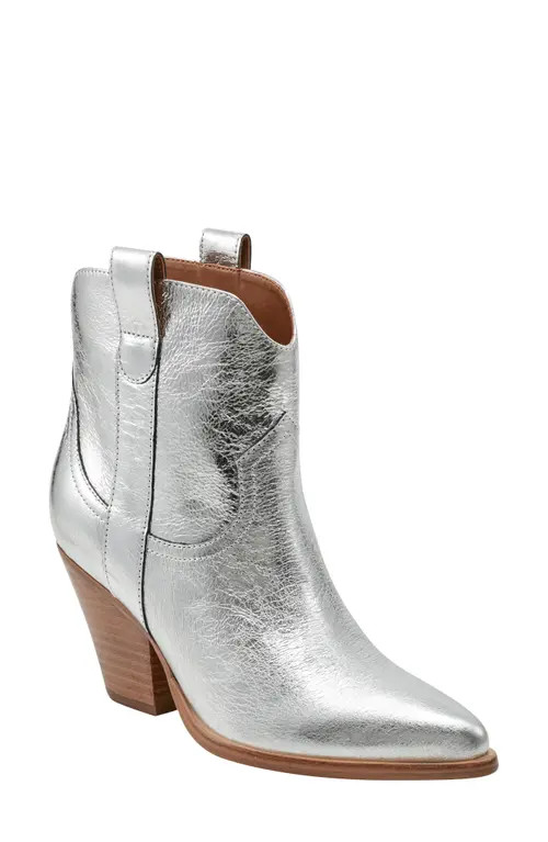 Marc Fisher LTD Marlie Western Boot in Silver 040 at Nordstrom, Size 6 | Nordstrom