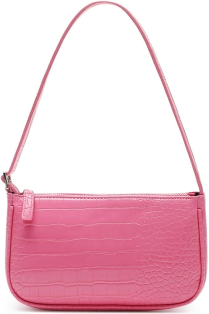 Small Purse for Women, Adjustable Shoulder Bags Crocodile Pattern Clutch Purse with Zipper Closur... | Amazon (US)