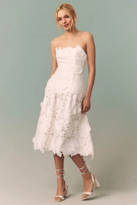 BHLDN Cutwork Twofer Midi Dress | Anthropologie (US)