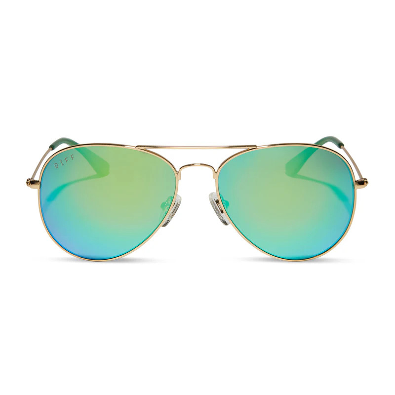 COLOR: silver midnight mirror polarized sunglasses | DIFF Eyewear