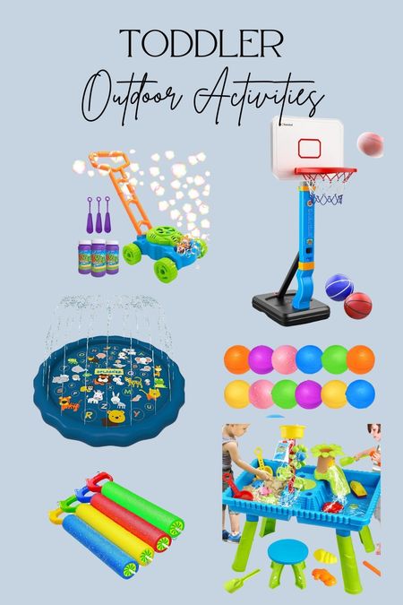 Some outdoor toddler activities for your kiddos this summer to keep them entertained! Love all these options- which one is your favorite?! 

#LTKGiftGuide #LTKSeasonal #LTKfindsunder50