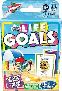 Hasbro The Game of Life Goals Card Game - Quick-Playing Family Game for 2-4 Players Ages 8 and Up | Amazon (US)